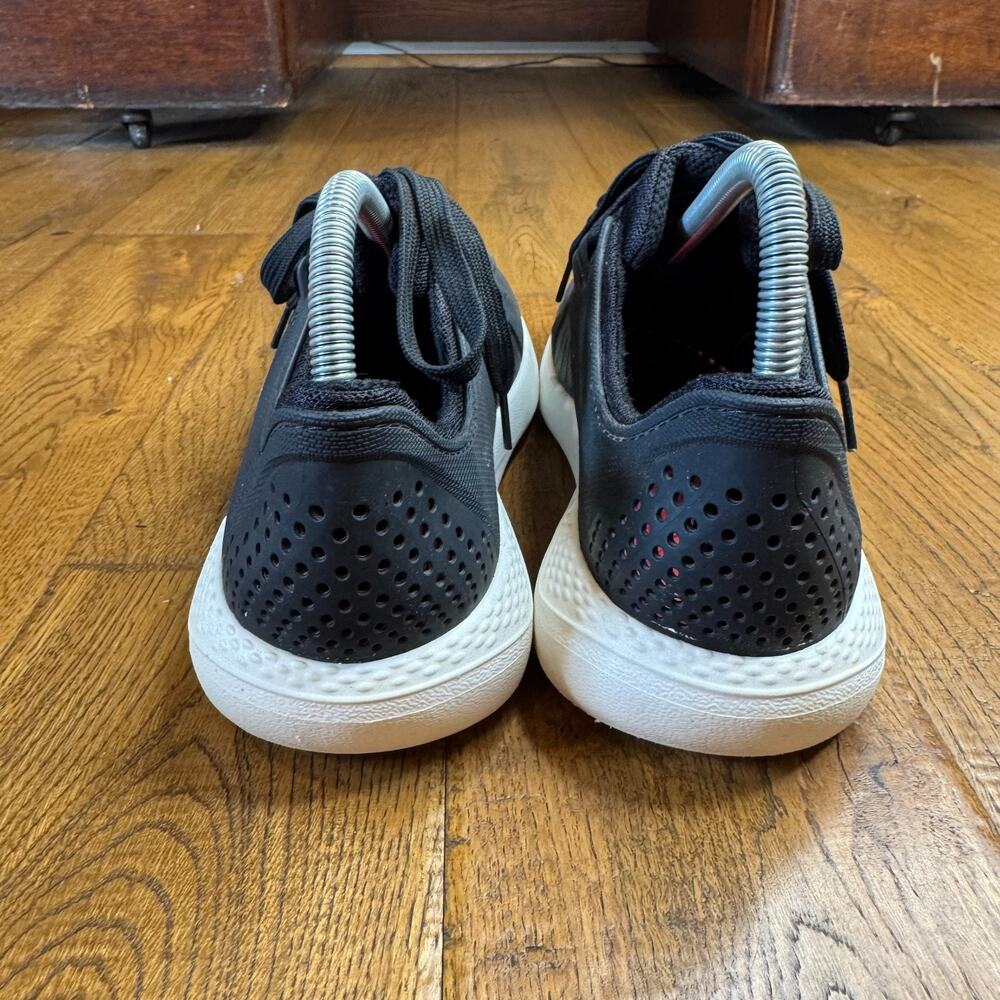 Crocs LiteRide Pacer Black Lace Up Comfort Sneakers 205234 Women’s Size 10 - Picture 4 of 6